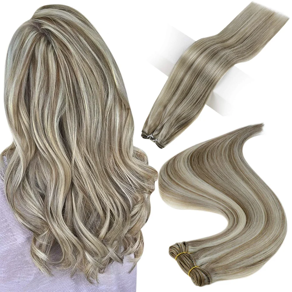 Sew In Hair Weft Bundles 100% Remy Human Hair Highlights (#P8/60)