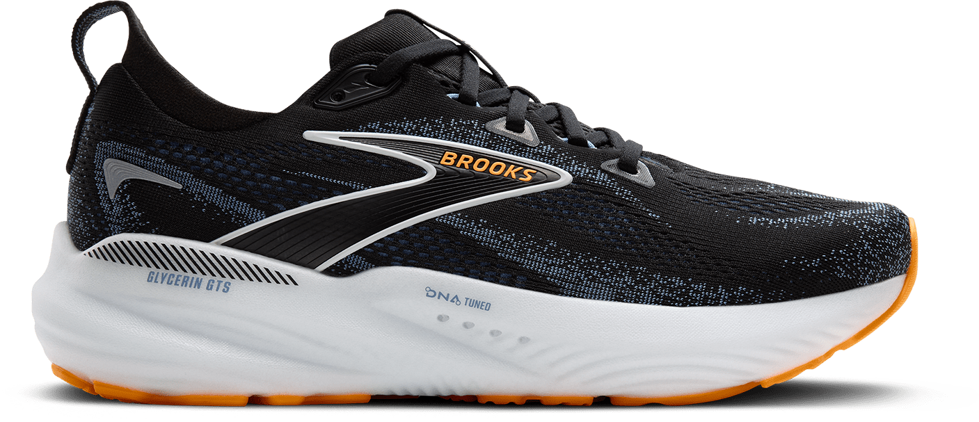 110446_013_L_Glycerin_GTS_22 Men's Glycerin GTS 22 WIDE (013 - Black/Country Blue/Orange Pop) - Image 1