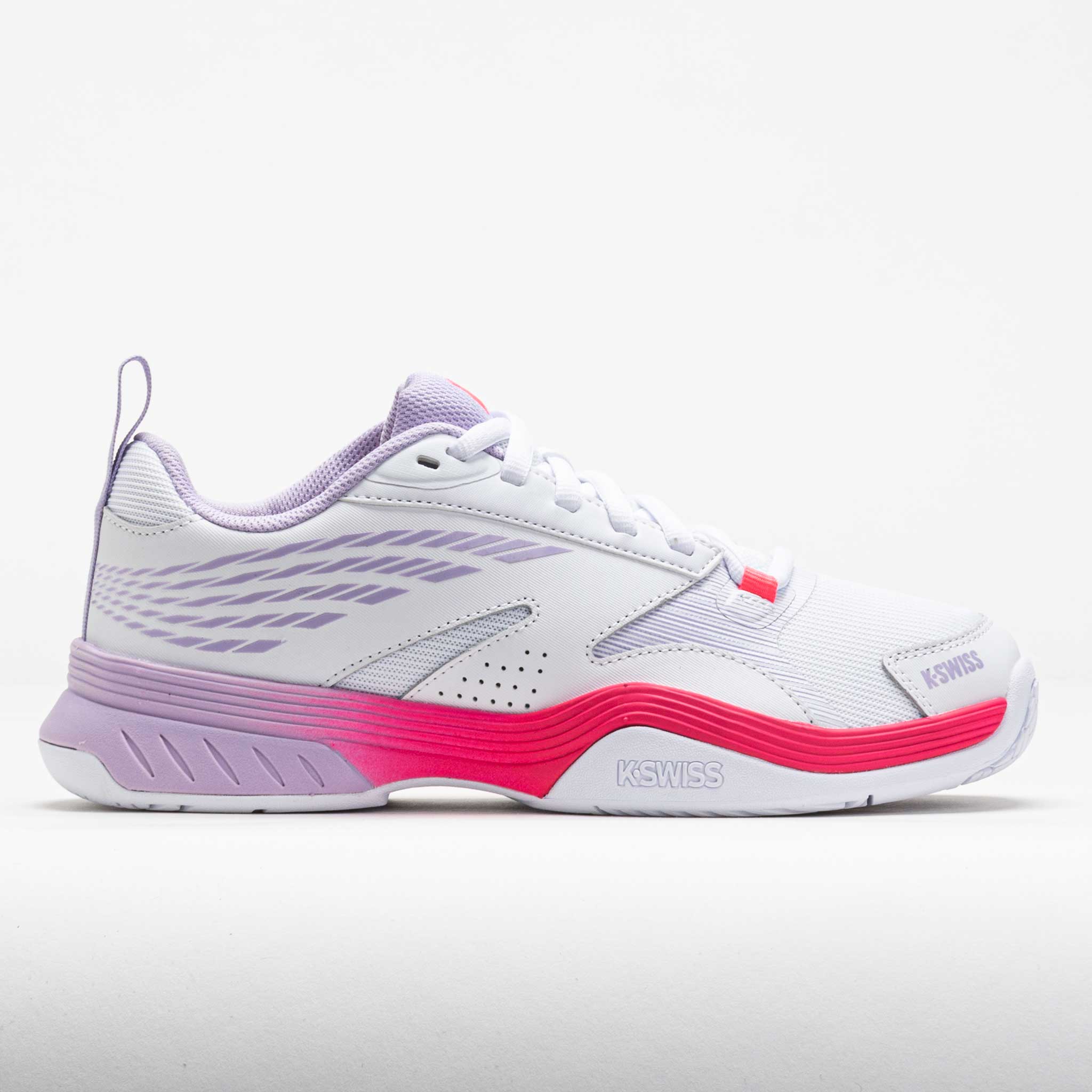 118280_3 K-Swiss Speedex Womens White/Orchid Petal/Neon Blaze - Image 1