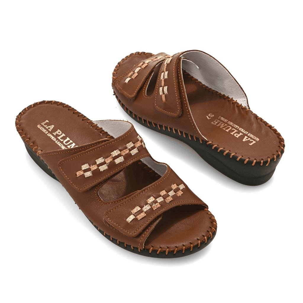 S475330-00007-15900 La Plume Martina Italian Made Leather Sandals - Image 1