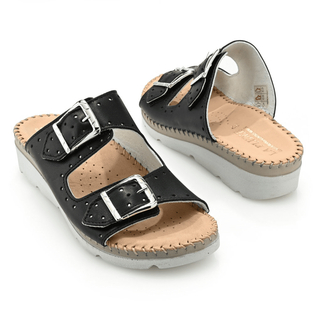 S475332-26355-13403 La Plume Clara Italian Made Leather Sandals - Image 1