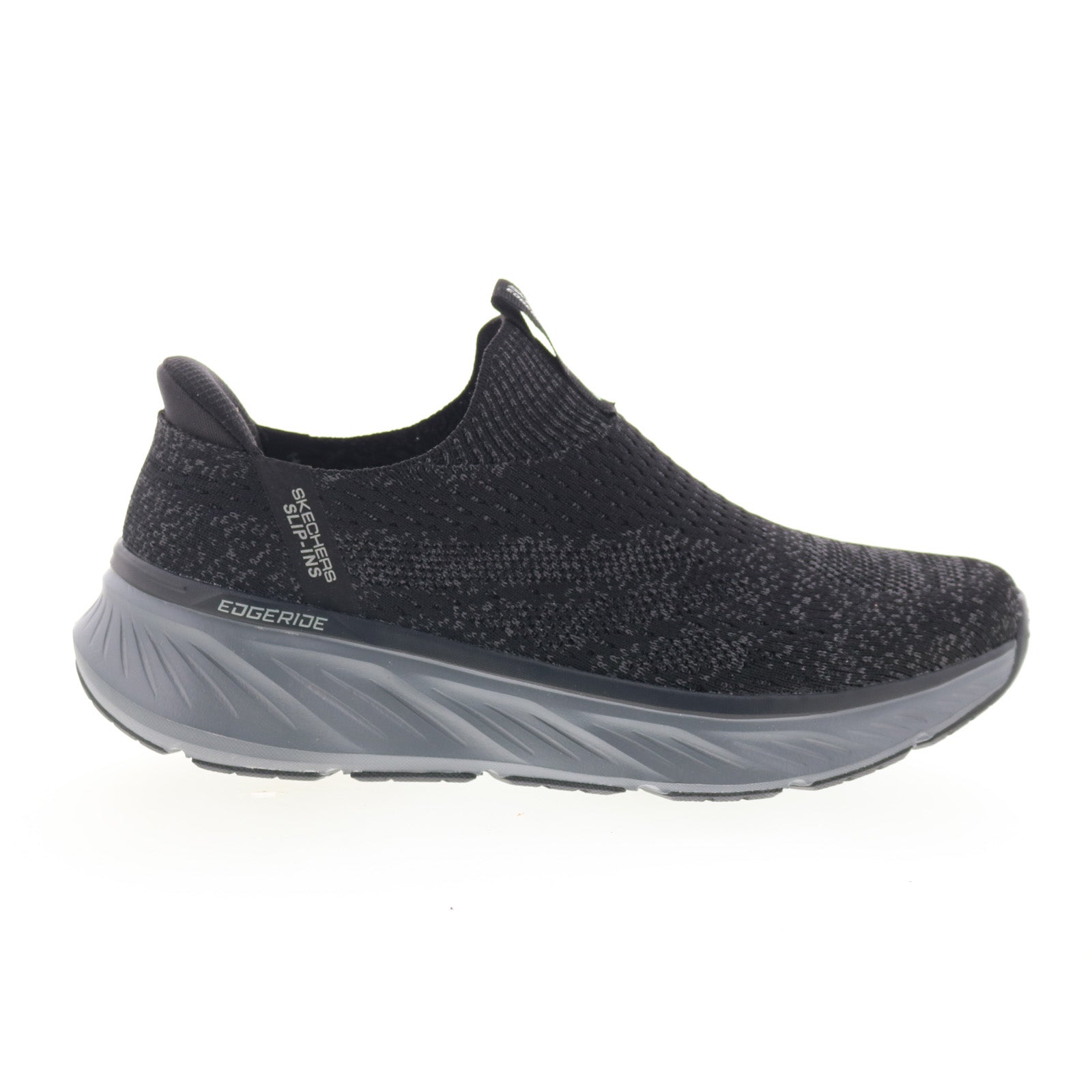 232839-bkcc_edgeride_commissioner_black_charcoal_01_cf020af1-1f8d-4295-b8e0-50cd84988ee5 Skechers Relaxed Fit Edgeride Commissioner Mens Black Sneakers Shoes - Image 1