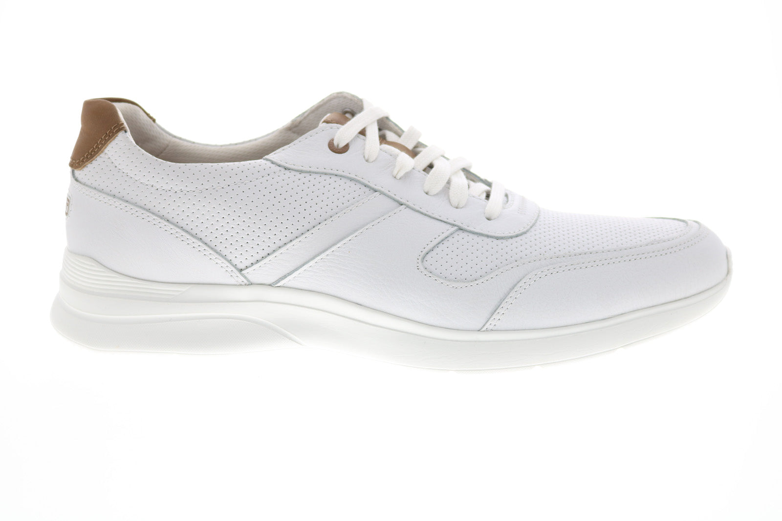 bci4806_tm_active_mudguard_white_01_268f9f04-d9c3-4987-a0ac-4e335ec3d8a7 Rockport Total Motion Active Mudguard Mens White Wide Sneakers Shoes - Image 1
