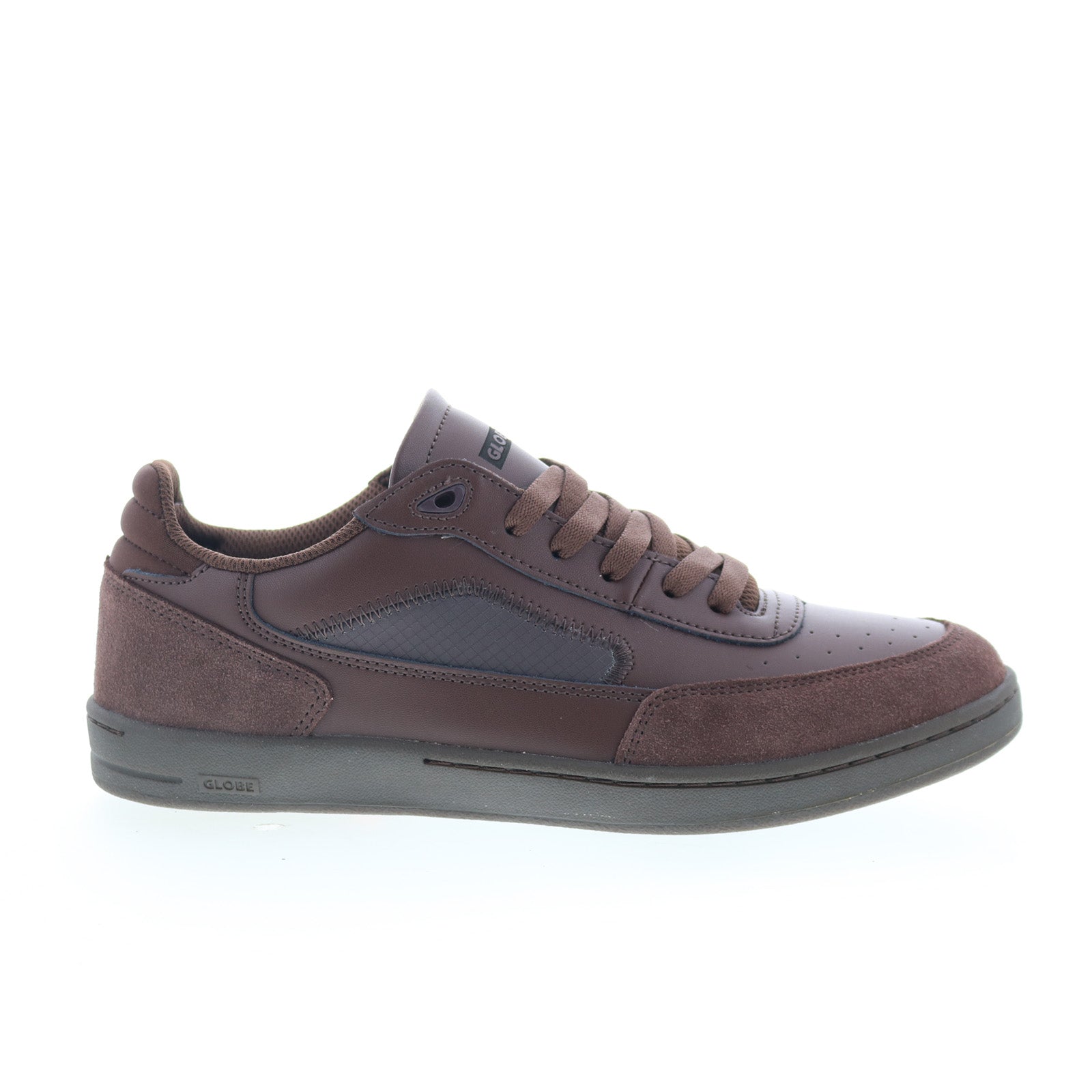 gbholand_holand_chocolate_01_2b0676d9-d066-4311-bfbd-56969d60d70e Globe Holand GBHOLAND Mens Brown Leather Skate Inspired Sneakers Shoes - Image 1